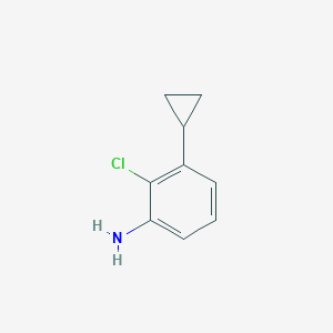 molecular formula C9H10ClN B13457375 2-Chloro-3-cyclopropylaniline 