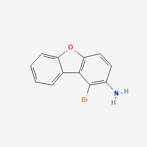 molecular formula C12H8BrNO B13457434 1-Bromodibenzofuran-2-amine 