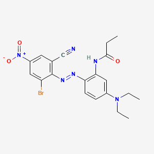 molecular formula C20H21BrN6O3 B1345753 Propanamide, N-[2-[(2-bromo-6-cyano-4-nitrophenyl)azo]-5-(diethylamino)phenyl]- CAS No. 2309-94-6