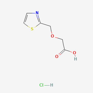 molecular formula C6H8ClNO3S B13457530 2-[(1,3-Thiazol-2-yl)methoxy]acetic acid hydrochloride CAS No. 2913241-25-3