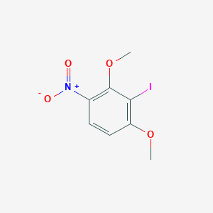molecular formula C8H8INO4 B13457534 2-Iodo-1,3-dimethoxy-4-nitrobenzene 