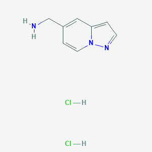 molecular formula C8H11Cl2N3 B13457611 Pyrazolo[1,5-a]pyridin-5-ylmethanamine dihydrochloride 