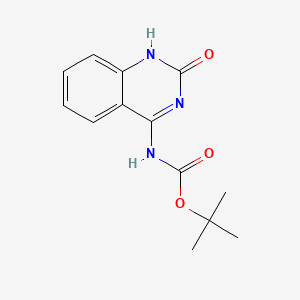 molecular formula C13H15N3O3 B13457762 tert-butyl N-(2-hydroxyquinazolin-4-yl)carbamate 