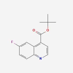 molecular formula C14H14FNO2 B13457850 Tert-butyl6-fluoroquinoline-4-carboxylate 