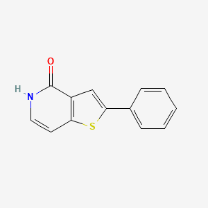 molecular formula C13H9NOS B1345788 2-phenylthieno[3,2-c]pyridin-4(5H)-one CAS No. 690636-03-4