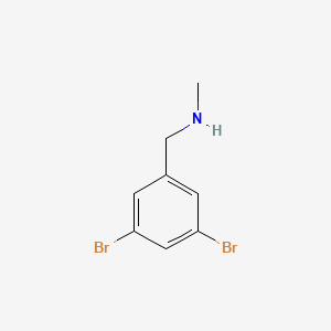 molecular formula C8H9Br2N B13457899 [(3,5-Dibromophenyl)methyl](methyl)amine 