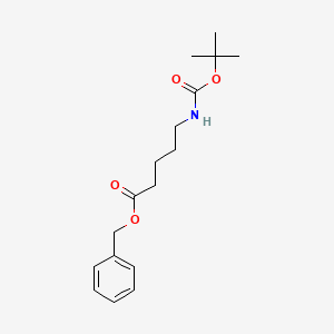 molecular formula C17H25NO4 B1345796 Benzyl 5-{[(tert-butoxy)carbonyl]amino}pentanoate 