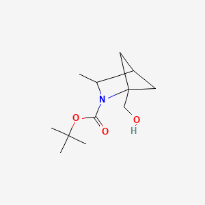 molecular formula C12H21NO3 B13457965 Tert-butyl 1-(hydroxymethyl)-3-methyl-2-azabicyclo[2.1.1]hexane-2-carboxylate 