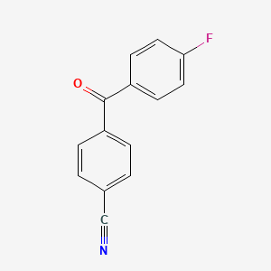 molecular formula C14H8FNO B1345800 4-[(4-Fluorophenyl)carbonyl]benzonitrile CAS No. 54978-50-6