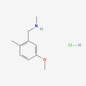 molecular formula C10H16ClNO B13458007 [(5-Methoxy-2-methylphenyl)methyl](methyl)amine hydrochloride 
