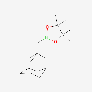 molecular formula C17H29BO2 B13458035 2-(Adamantan-1-ylmethyl)-4,4,5,5-tetramethyl-1,3,2-dioxaborolane 