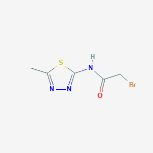 molecular formula C5H6BrN3OS B1345806 2-Bromo-n-(5-methyl-1,3,4-thiadiazol-2-yl)acetamide 