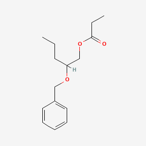molecular formula C15H22O3 B13458083 2-(Benzyloxy)pentyl propanoate 