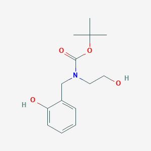 molecular formula C14H21NO4 B1345814 Tert-butyl (2-hydroxybenzyl)(2-hydroxyethyl)-carbamate CAS No. 1142202-20-7