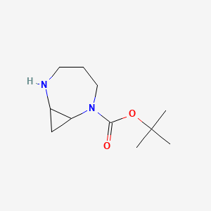 molecular formula C11H20N2O2 B13458148 Tert-butyl 2,6-diazabicyclo[5.1.0]octane-2-carboxylate 