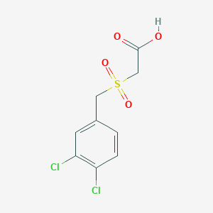 molecular formula C9H8Cl2O4S B1345816 [(3,4-Dichlorobenzyl)sulfonyl]acetic acid CAS No. 300700-03-2