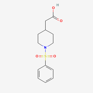 [1-(Phenylsulfonyl)piperidin-4-yl]acetic acid