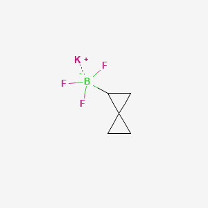 molecular formula C5H7BF3K B13458228 Potassium trifluoro(spiro[2.2]pentan-1-yl)borate 