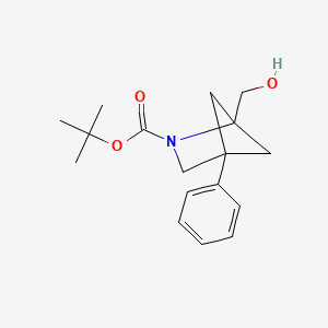 molecular formula C17H23NO3 B13458234 Tert-butyl 1-(hydroxymethyl)-4-phenyl-2-azabicyclo[2.1.1]hexane-2-carboxylate 