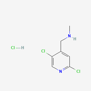 molecular formula C7H9Cl3N2 B13458239 [(2,5-Dichloropyridin-4-yl)methyl](methyl)amine hydrochloride 