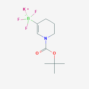 molecular formula C10H16BF3KNO2 B13458278 Potassium (1-(tert-butoxycarbonyl)-1,4,5,6-tetrahydropyridin-3-yl)trifluoroborate 