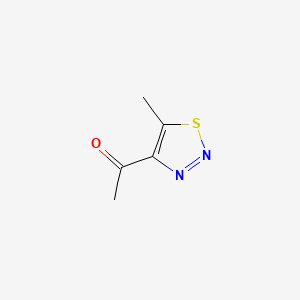 molecular formula C5H6N2OS B13458318 1-(5-Methyl-1,2,3-thiadiazol-4-yl)ethanone CAS No. 40757-61-7