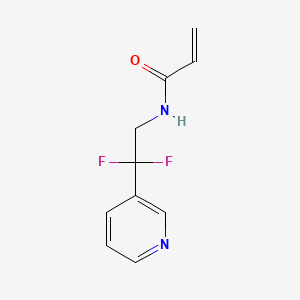 molecular formula C10H10F2N2O B13458327 N-(2,2-Difluoro-2-(pyridin-3-yl)ethyl)acrylamide 
