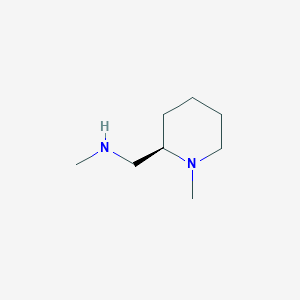 molecular formula C8H18N2 B13458392 methyl({[(2R)-1-methylpiperidin-2-yl]methyl})amine 