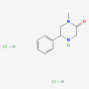 molecular formula C11H16Cl2N2O B13458421 1-Methyl-5-phenylpiperazin-2-one dihydrochloride 