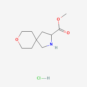 molecular formula C10H18ClNO3 B13458437 Methyl 8-oxa-2-azaspiro[4.5]decane-3-carboxylate hydrochloride 