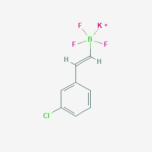 molecular formula C8H6BClF3K B13458469 Potassium (E)-(3-chlorostyryl)trifluoroborate 
