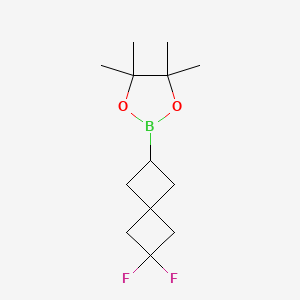 molecular formula C13H21BF2O2 B13458554 2-(6,6-Difluorospiro[3.3]heptan-2-yl)-4,4,5,5-tetramethyl-1,3,2-dioxaborolane 