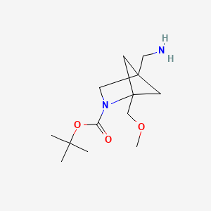 molecular formula C13H24N2O3 B13458575 Tert-butyl 4-(aminomethyl)-1-(methoxymethyl)-2-azabicyclo[2.1.1]hexane-2-carboxylate 