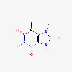 molecular formula C8H10N4O2S B13458631 Isocaffeine, 8-mercapto- CAS No. 2564-54-7