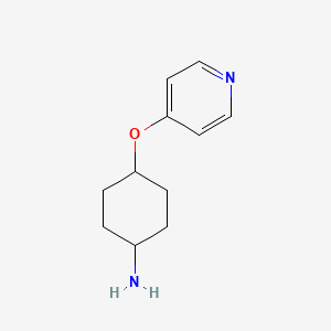 molecular formula C11H16N2O B13458652 Trans-4-(pyridin-4-yloxy)cyclohexanamine CAS No. 1266328-43-1
