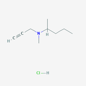 N-Methyl-N-2-propynyl-2-pentanamine hydrochloride