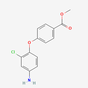 molecular formula C14H12ClNO3 B1345870 4-(4-氨基-2-氯苯氧基)苯甲酸甲酯 CAS No. 946697-20-7
