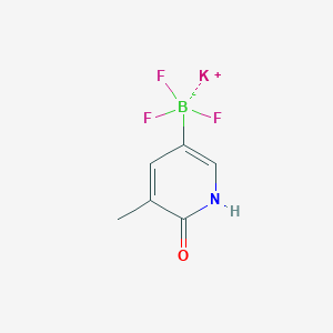 molecular formula C6H6BF3KNO B13458724 Potassium trifluoro(6-hydroxy-5-methylpyridin-3-yl)boranuide 