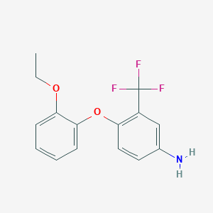 B1345873 4-(2-Ethoxyphenoxy)-3-(trifluoromethyl)aniline CAS No. 946697-52-5