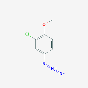 molecular formula C7H6ClN3O B13458754 4-Azido-2-chloro-1-methoxybenzene 