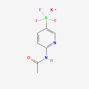 molecular formula C7H7BF3KN2O B13458756 Potassium (6-acetamidopyridin-3-yl)trifluoroboranuide 