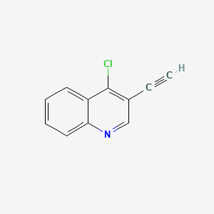 molecular formula C11H6ClN B13458768 4-Chloro-3-ethynylquinoline 