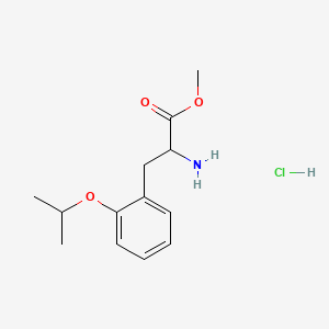 molecular formula C13H20ClNO3 B13458804 Methyl 2-amino-3-[2-(propan-2-yloxy)phenyl]propanoate hydrochloride 
