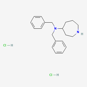 molecular formula C20H28Cl2N2 B13458829 N,N-dibenzylazepan-4-amine dihydrochloride 