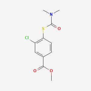 molecular formula C11H12ClNO3S B13458859 Methyl 3-chloro-4-[(dimethylcarbamoyl)sulfanyl]benzoate 