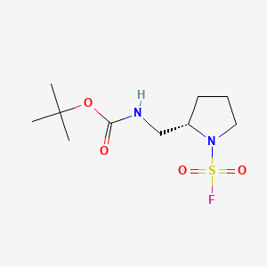 molecular formula C10H19FN2O4S B13458865 tert-butylN-{[(2S)-1-(fluorosulfonyl)pyrrolidin-2-yl]methyl}carbamate 
