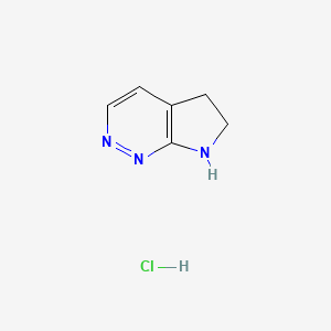molecular formula C6H8ClN3 B13458880 5H,6H,7H-pyrrolo[2,3-c]pyridazine hydrochloride 