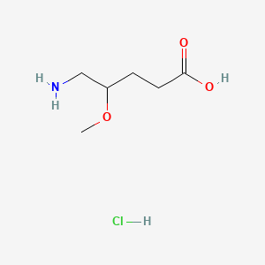 molecular formula C6H14ClNO3 B13458886 5-Amino-4-methoxypentanoic acid hydrochloride 