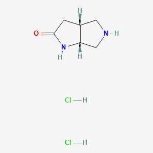 molecular formula C6H12Cl2N2O B13458888 rac-(3aR,6aR)-octahydropyrrolo[2,3-c]pyrrol-2-one dihydrochloride 