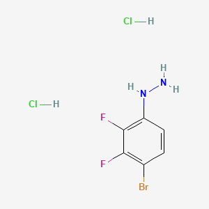 molecular formula C6H7BrCl2F2N2 B13458891 (4-Bromo-2,3-difluorophenyl)hydrazine dihydrochloride 
